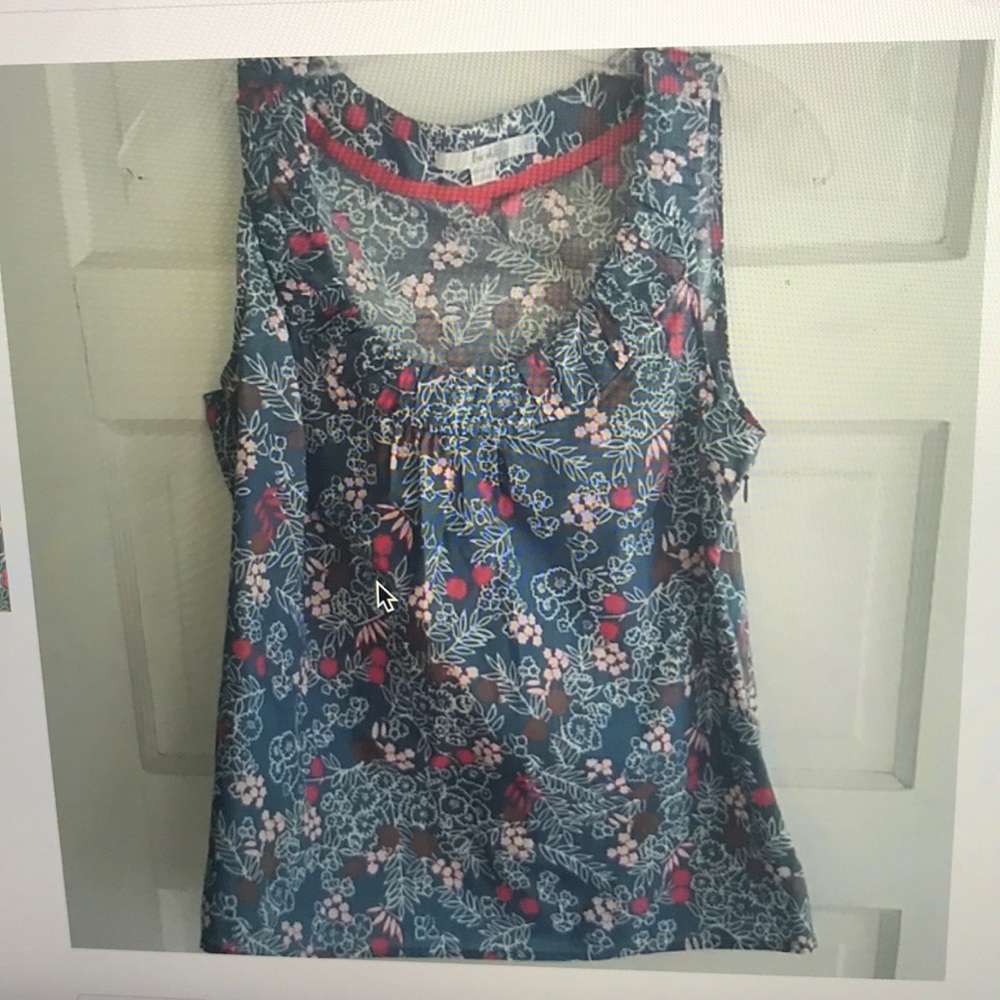 Boden Floral 100% Cotton Sleeveless Top 8